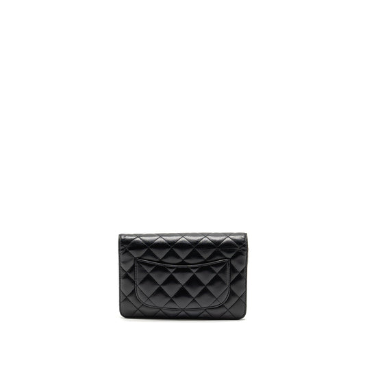 Chanel Classic Wallet On Chain Lambskin Black SHW