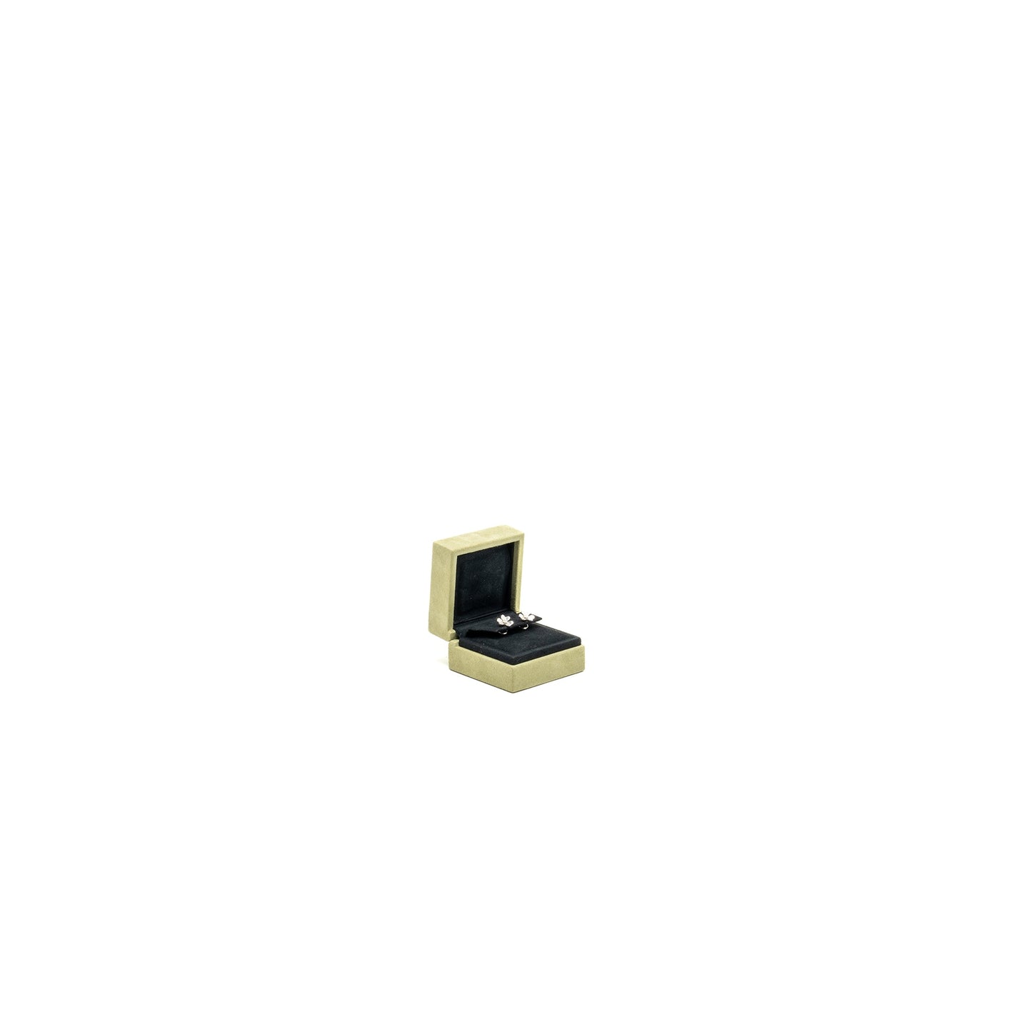 Van Cleef and Arpels Frivole Earrings mini model, white gold/diamonds