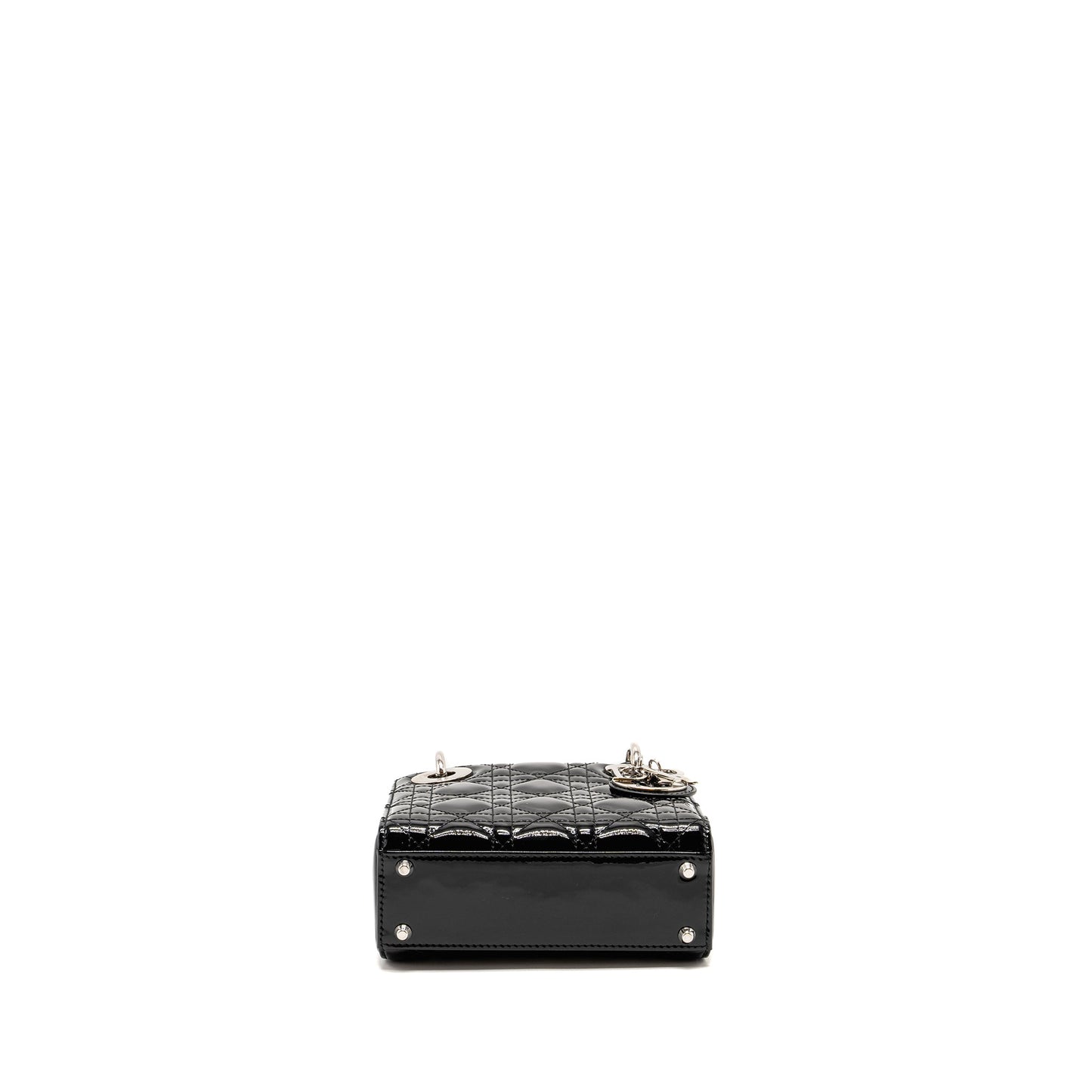 Dior Mini Lady Dior Patent Black SHW