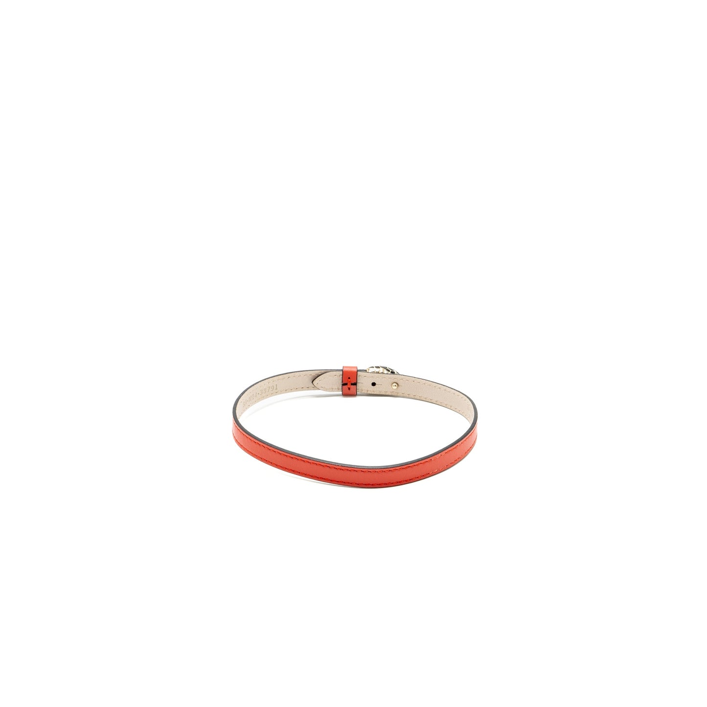 Bvlgari Size S Serpenti Forever Bracelet Leather Red LGHW