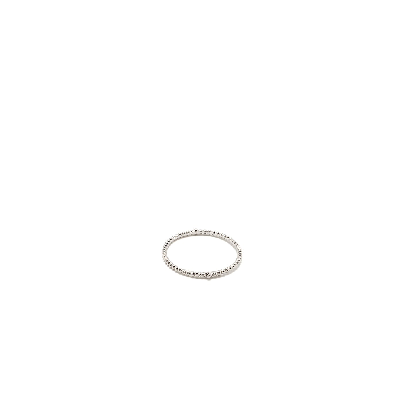 Van Cleef and Arpels Size M Perlee Pearls of gold bracelet 18K white gold