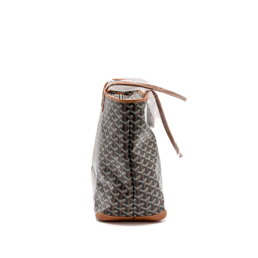 GOYARD ARTOIS MM TOTE GOYARDINE CANVAS Black / Tan SHW