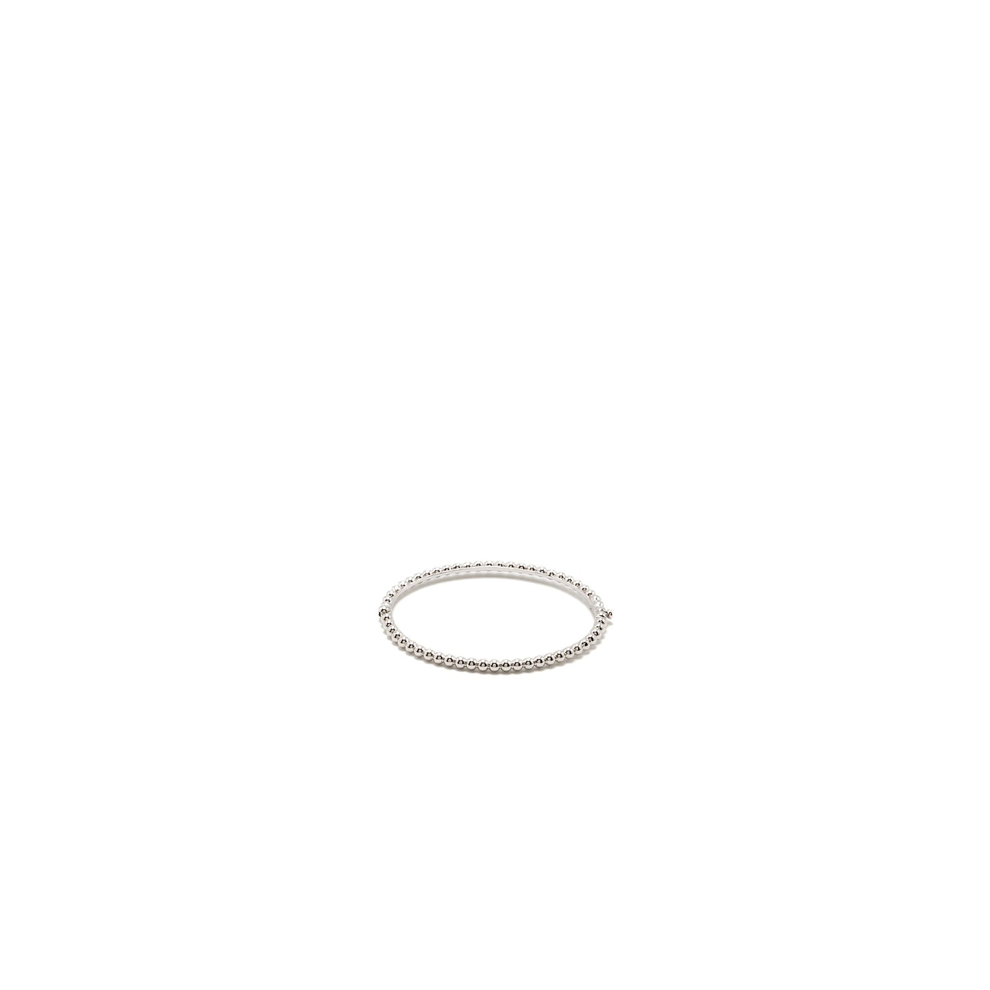 Van Cleef and Arpels Size M Perlee Pearls of gold bracelet 18K white gold