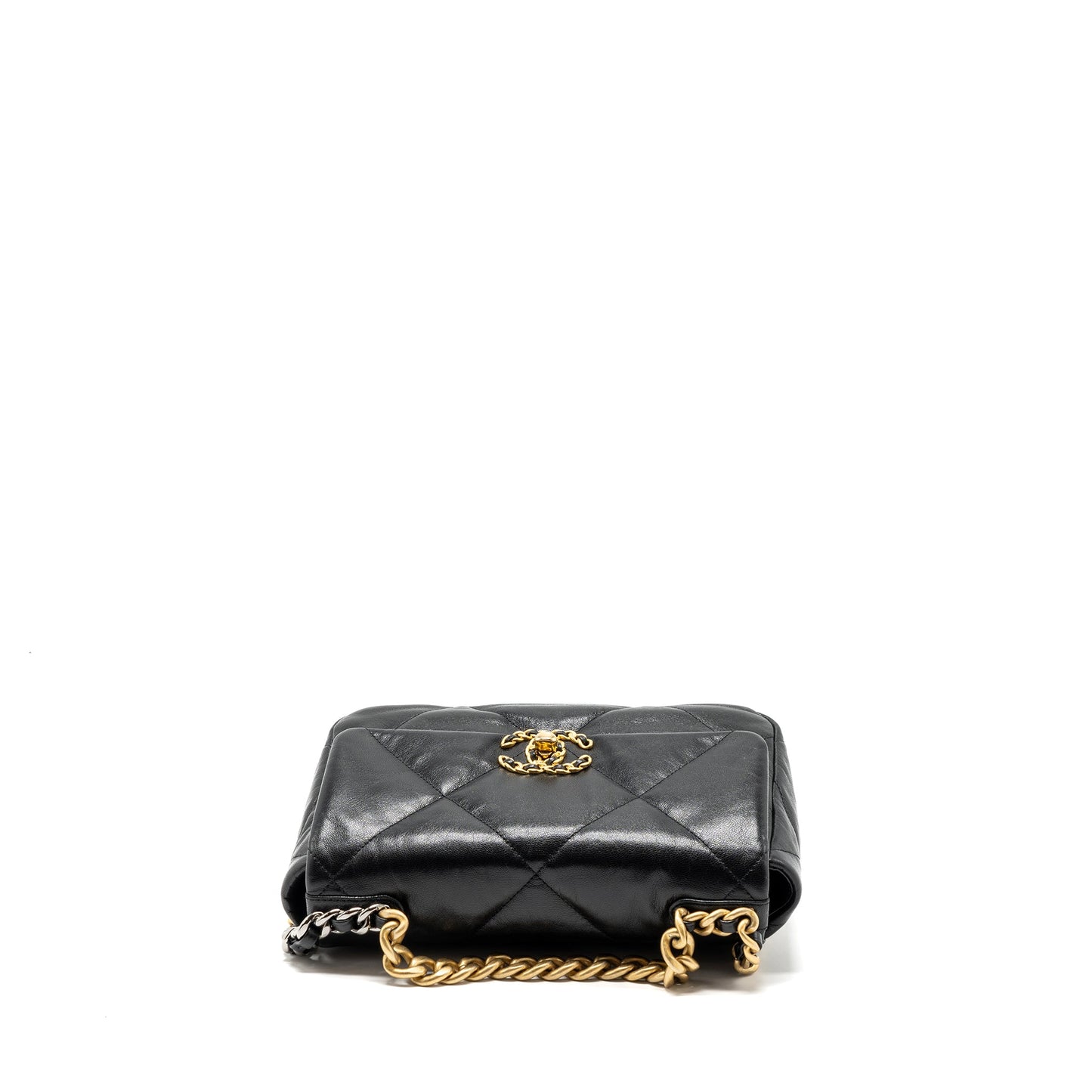 Chanel Small 19 Bag Goatskin Black Multicolour Hardware