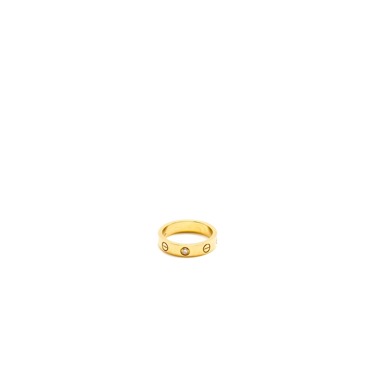 Cartier Size 48 Love Wedding Band Yellow Gold, Diamond