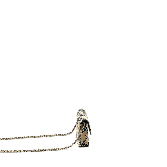 Chanel Mini Clutch With Chains Fabric Multicolour LGHW(microchip)