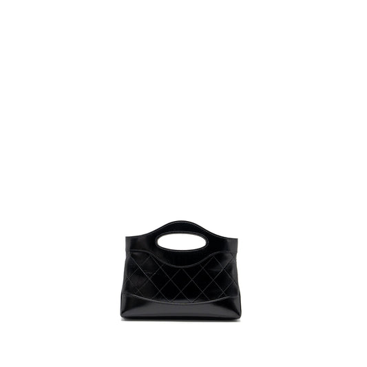 Chanel 24C mini 31 clutch with chain shiny calfskin black LGHW (microchip)