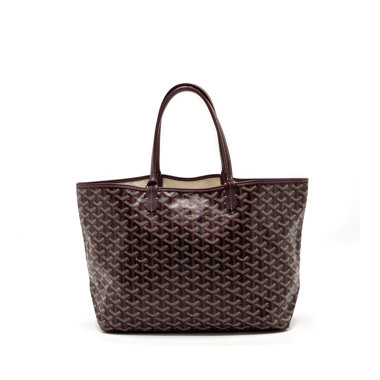 Goyard Saint Louis PM Tote Bag Canvas Burgundy SHW