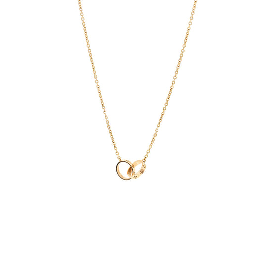 Cartier love necklace rose gold