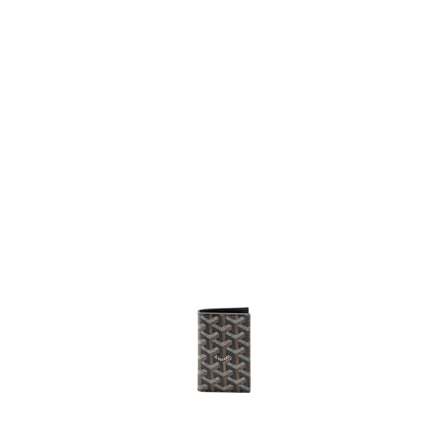 Goyard Saint-Pierre Card Wallet Goyardine Canvas/Calfskin Black