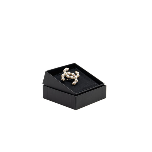 Chanel CC Brooch Pearl/Crystal Light Gold Tone