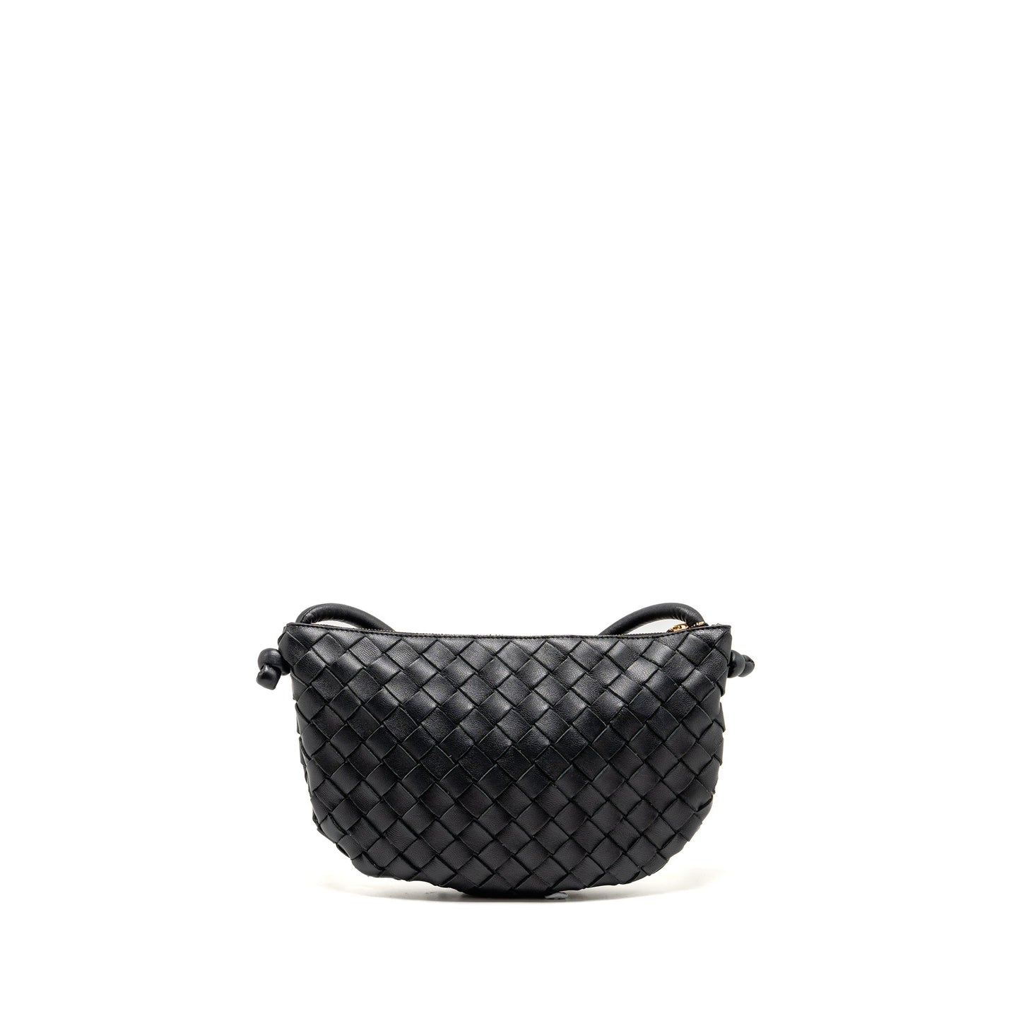 Bottega Veneta mini turn pouch lambskin black GHW