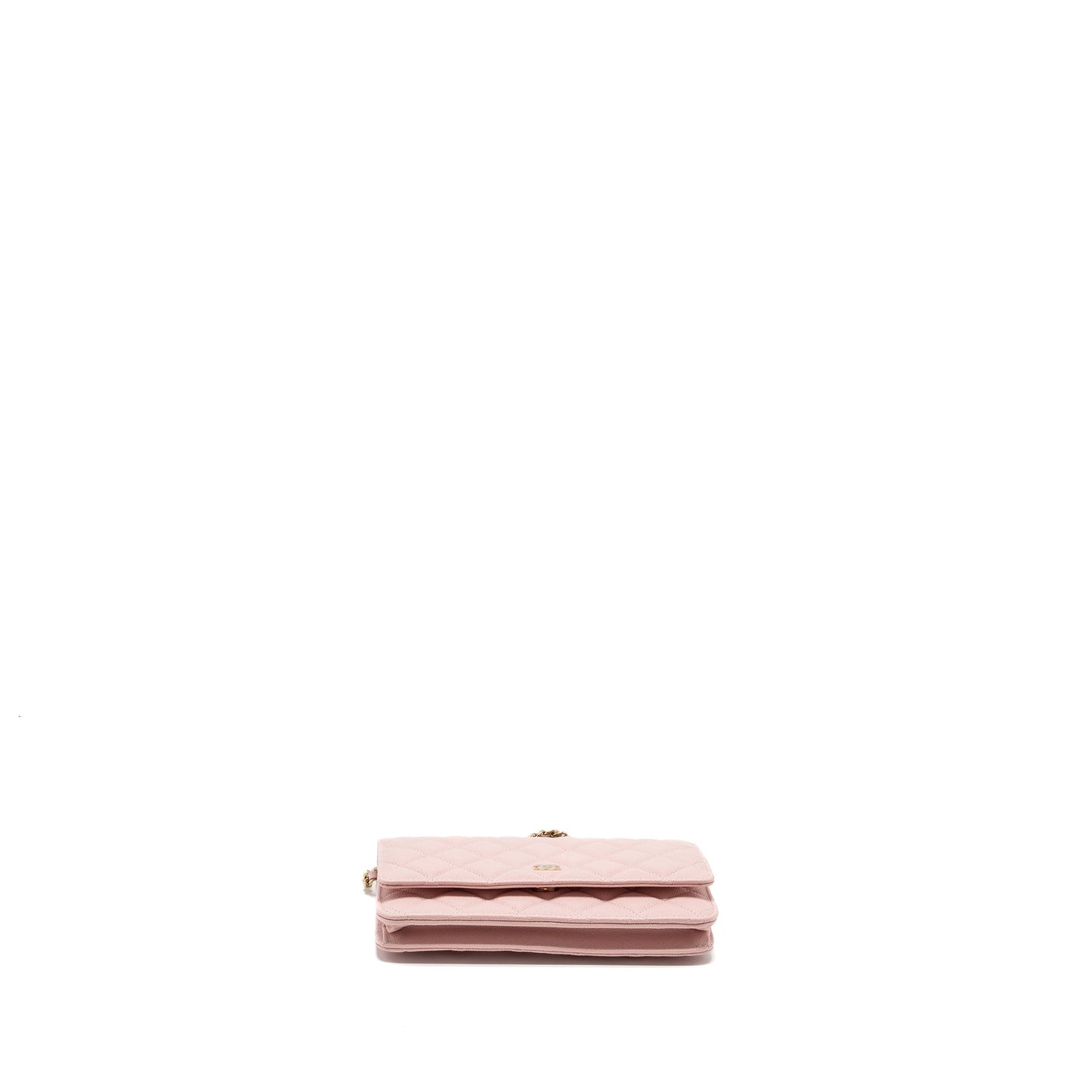 Chanel Classic Wallet On Chain Caviar Light Pink LGHW(Microchip)
