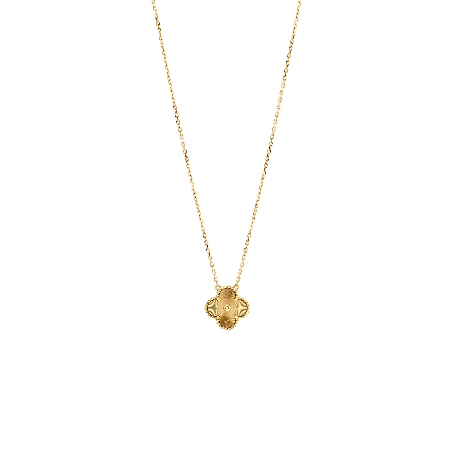 Van Cleef and Arpels vintage Alhambra pendant yellow gold