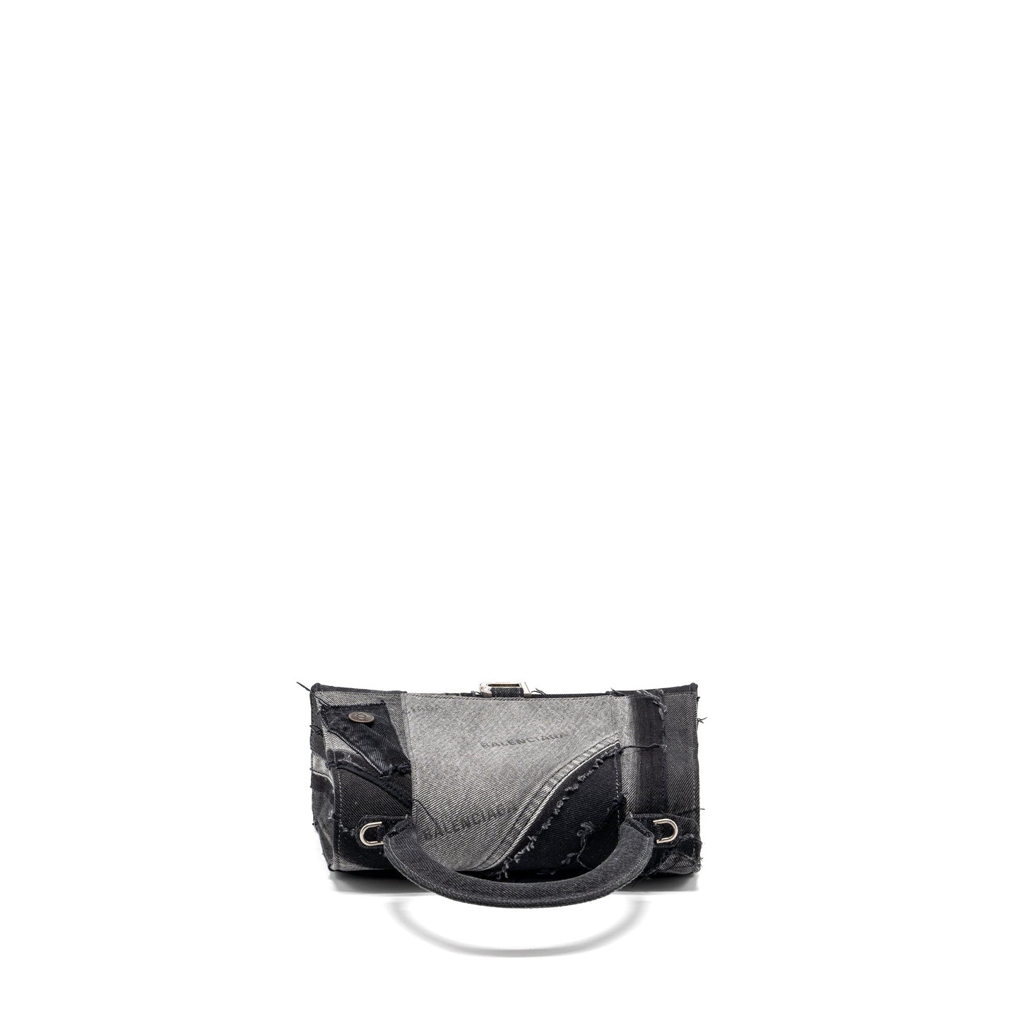 Balenciaga medium hourglass bag limited edition denim black/multicolour SHW