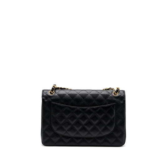 chanel classic jumbo double flap bag caviar black GHW