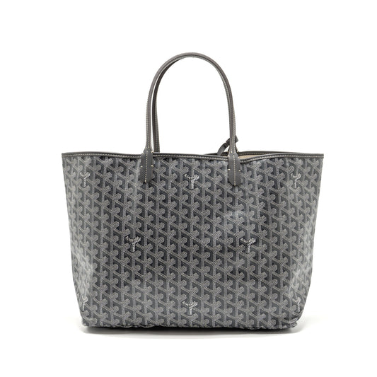 Goyard Saint Louis PM tote goyardine canvas / calfskin grey