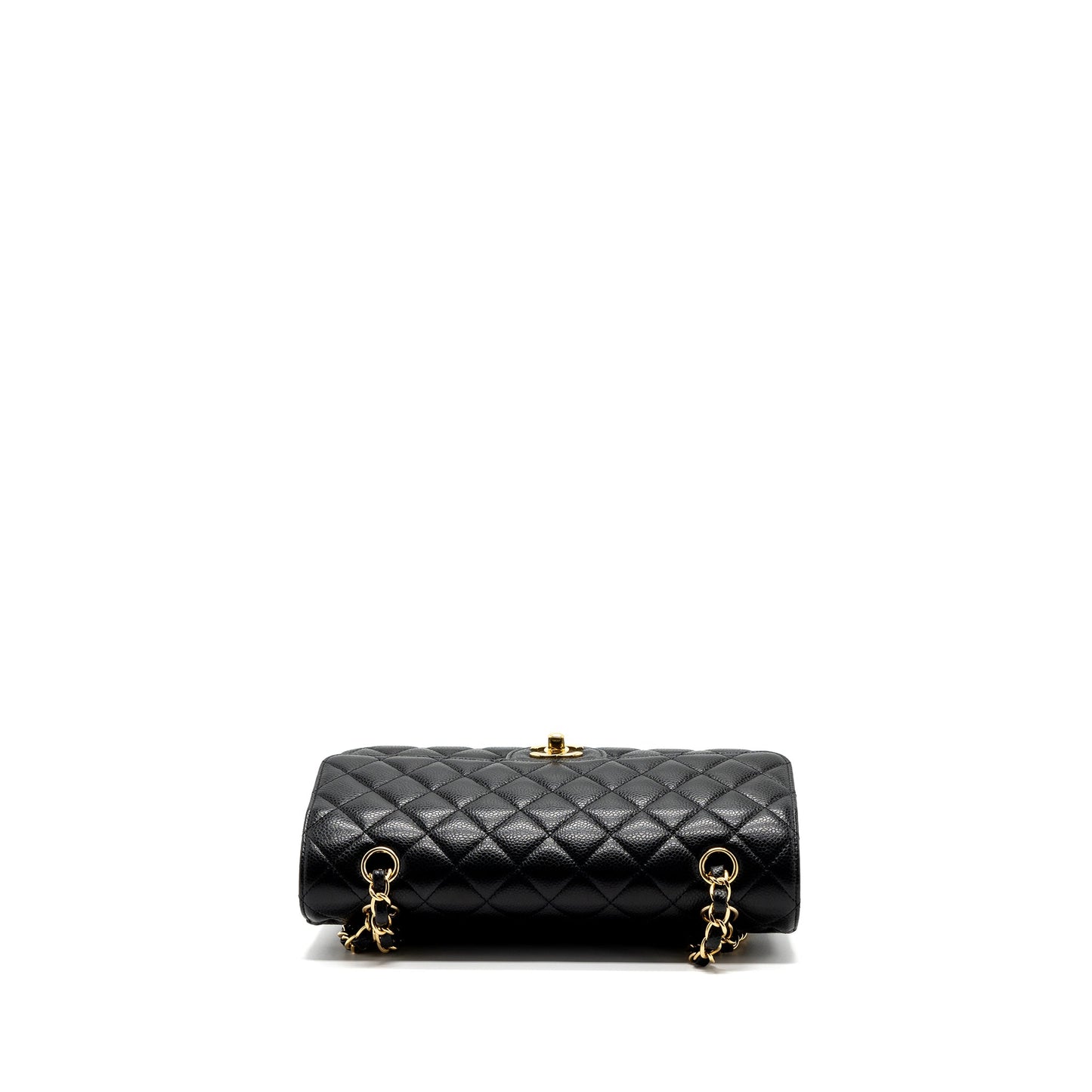Chanel medium classic double flap bag caviar black GHW (microchip )