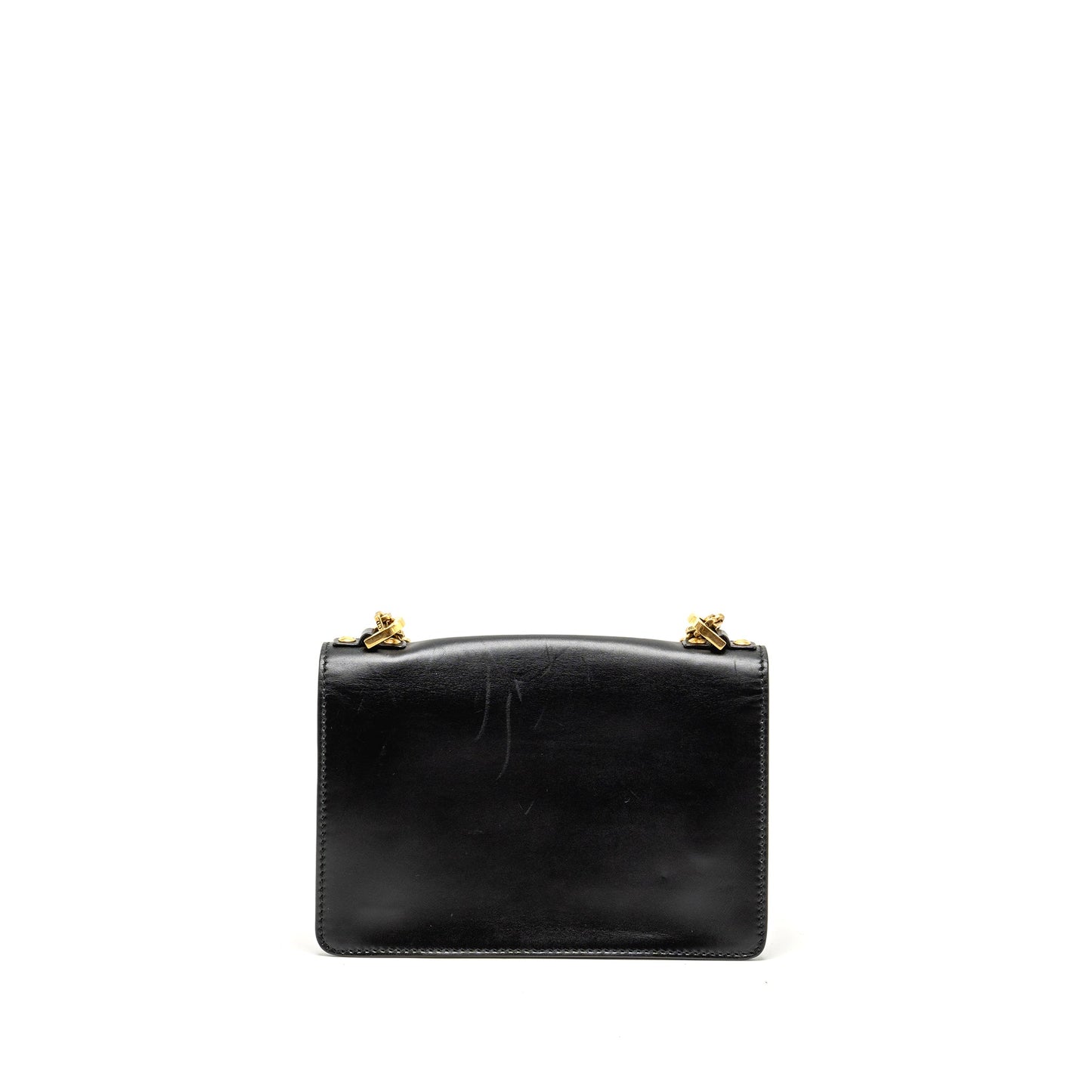 DIOR J'ADIOR Medium Flap Bag With Chain Leather Black GHW