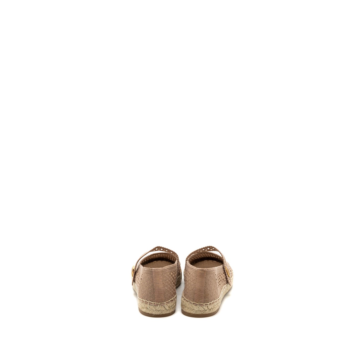 Dior Size 38 Caro espadrilles Fabric Light Pink GHW