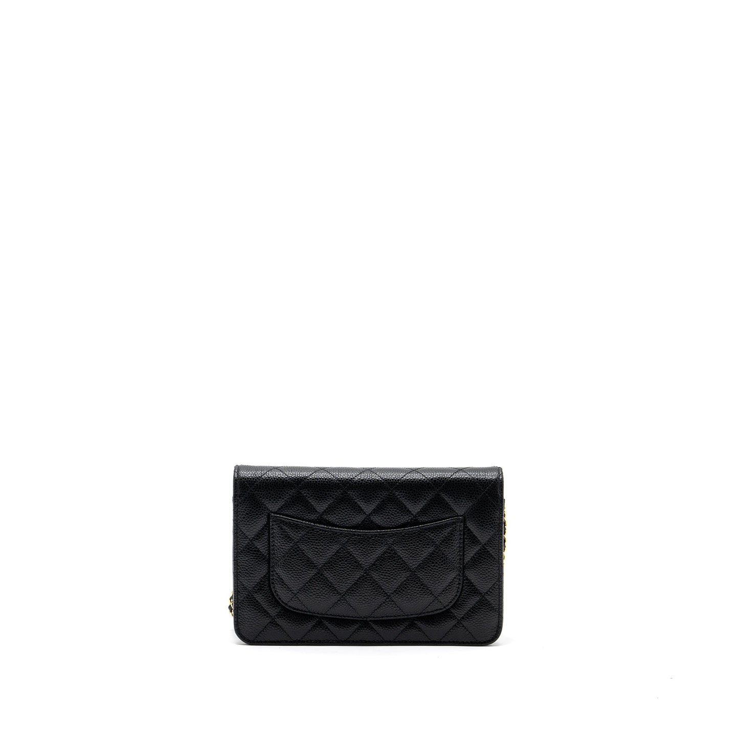 Chanel Classic Wallet On Chain Caviar Black GHW (microchip)