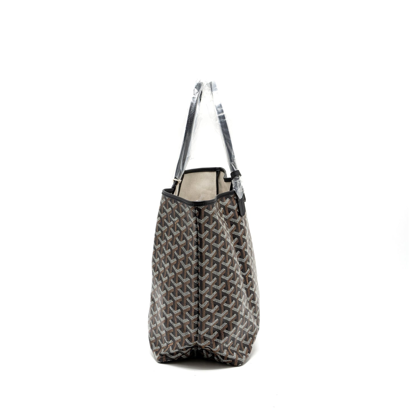 Goyard Saint Louis PM tote bag Goyardline canvas / leather black SHW