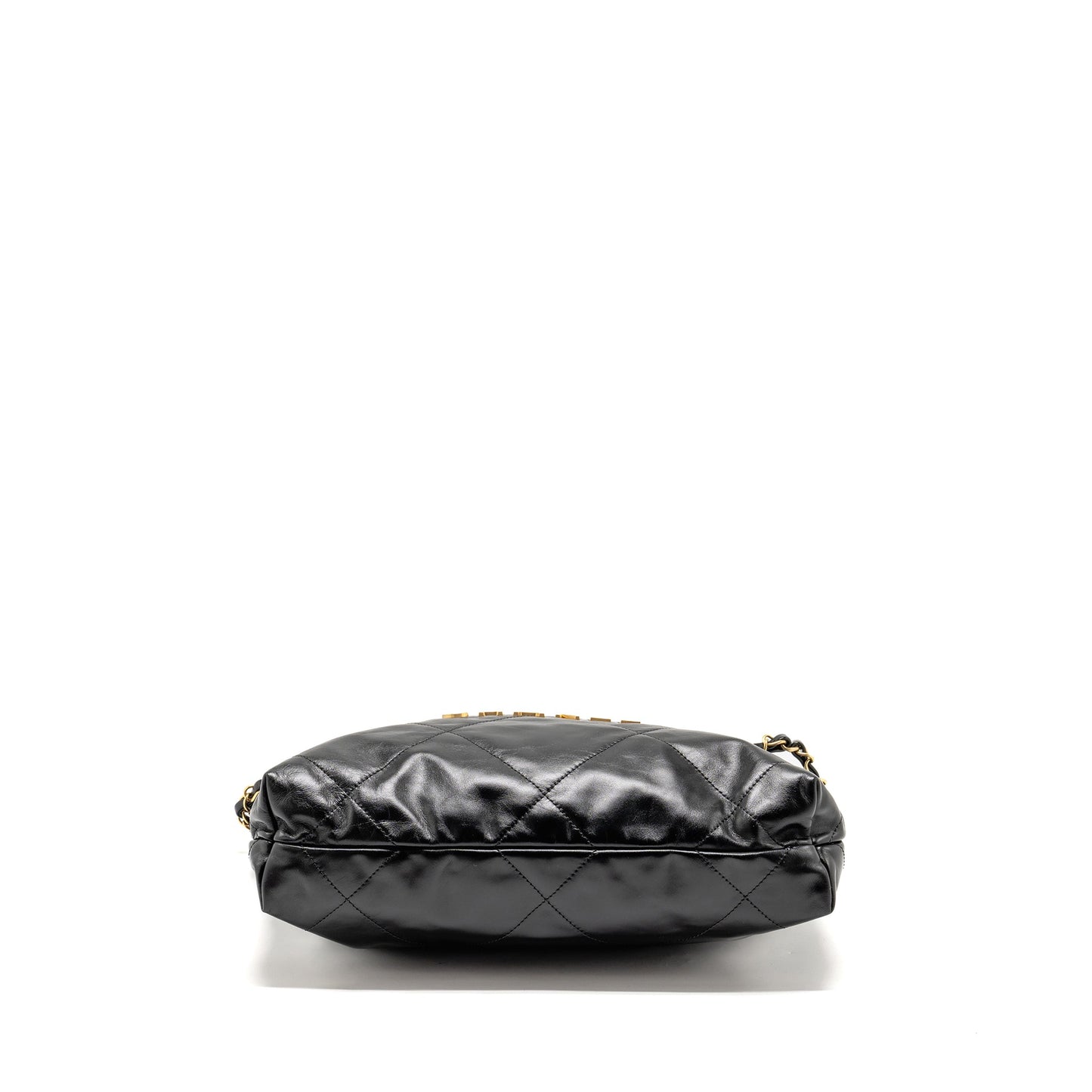 Chanel Small 22 Bag Shiny Calfskin BLACK GHW (Microchip)