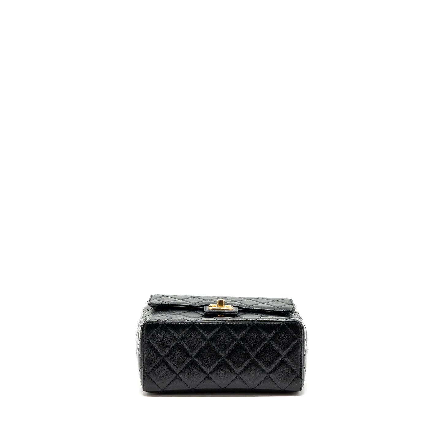 Chanel 22K retro new square large flap bag goatskin black GHW (microchip)