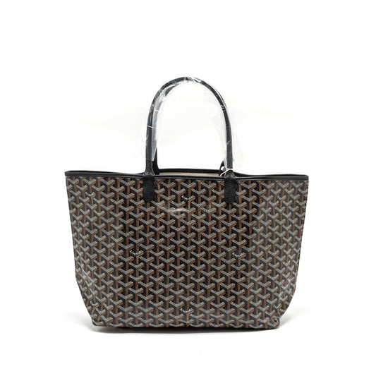 Goyard Saint Louis PM tote bag Goyardline canvas / leather black SHW