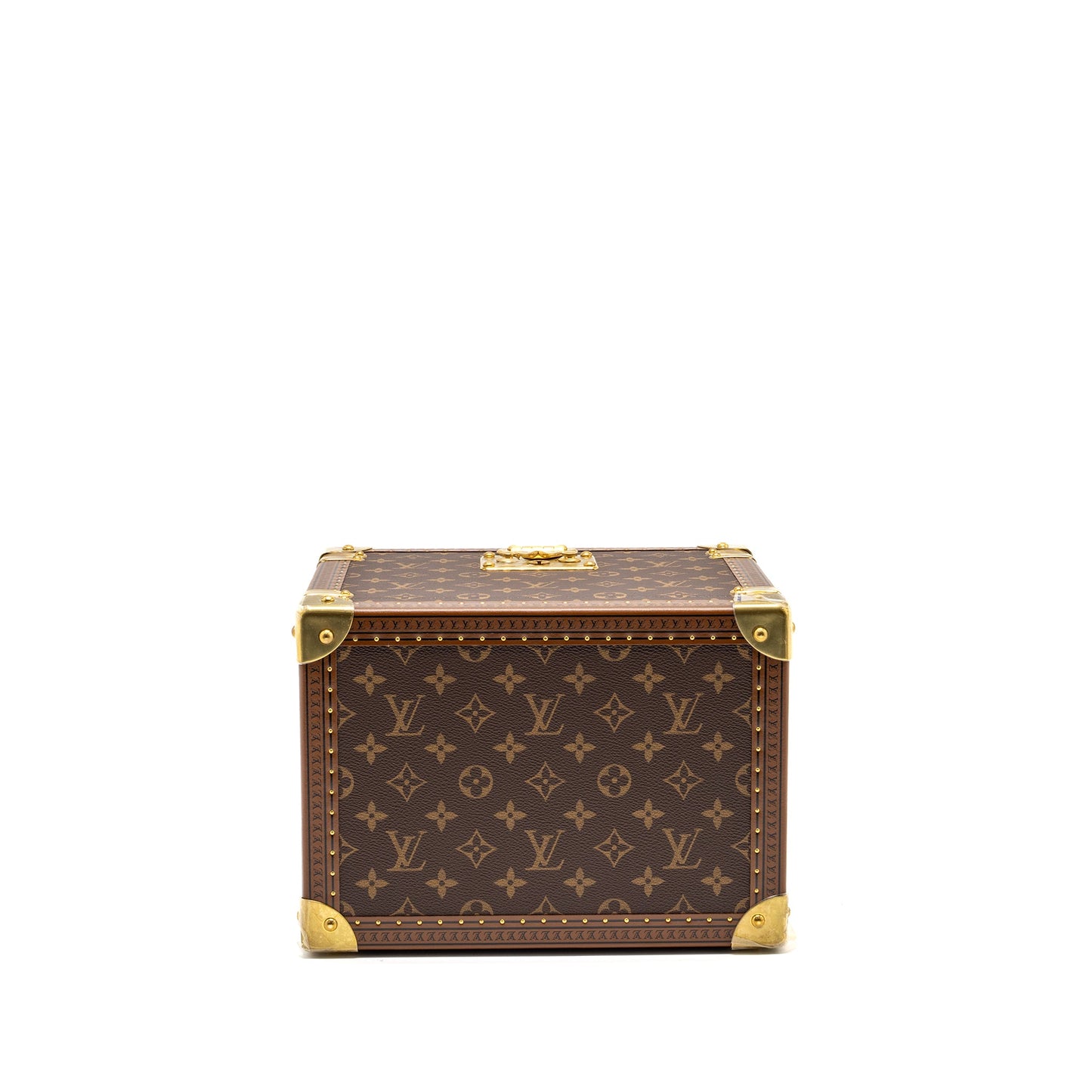 Louis Vuitton Boite Jewellery trunk box monogram canvas / rose ballerine GHW