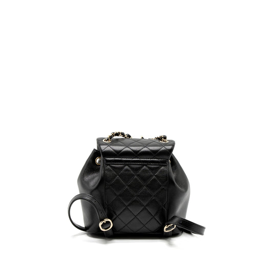 Chanel 23C Duma Mini Backpack Calfskin Black LGHW (Microchip)