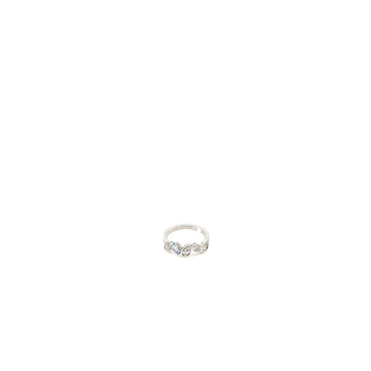 Chaumet size 53 Josephine ronde d’aigrettes ring white gold / diamonds