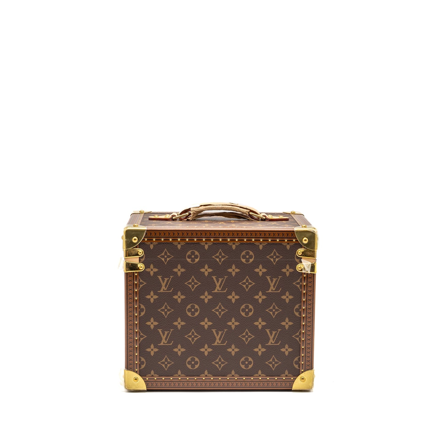 Louis Vuitton Boite Jewellery trunk box monogram canvas / rose ballerine GHW