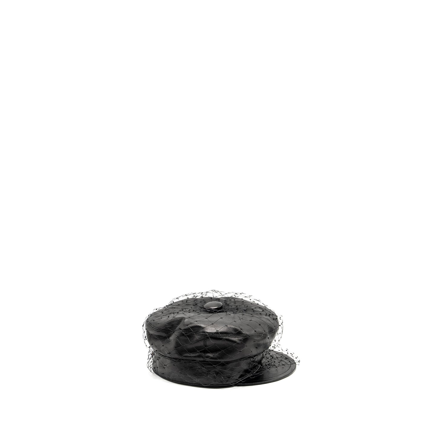 Luxury Dior size 57 Paris Revolution Cap with Veil Black