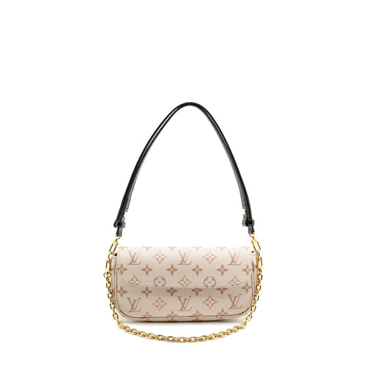 Louis Vuitton Ivy wallet on chain Monogram canvas beige/ cream GHW