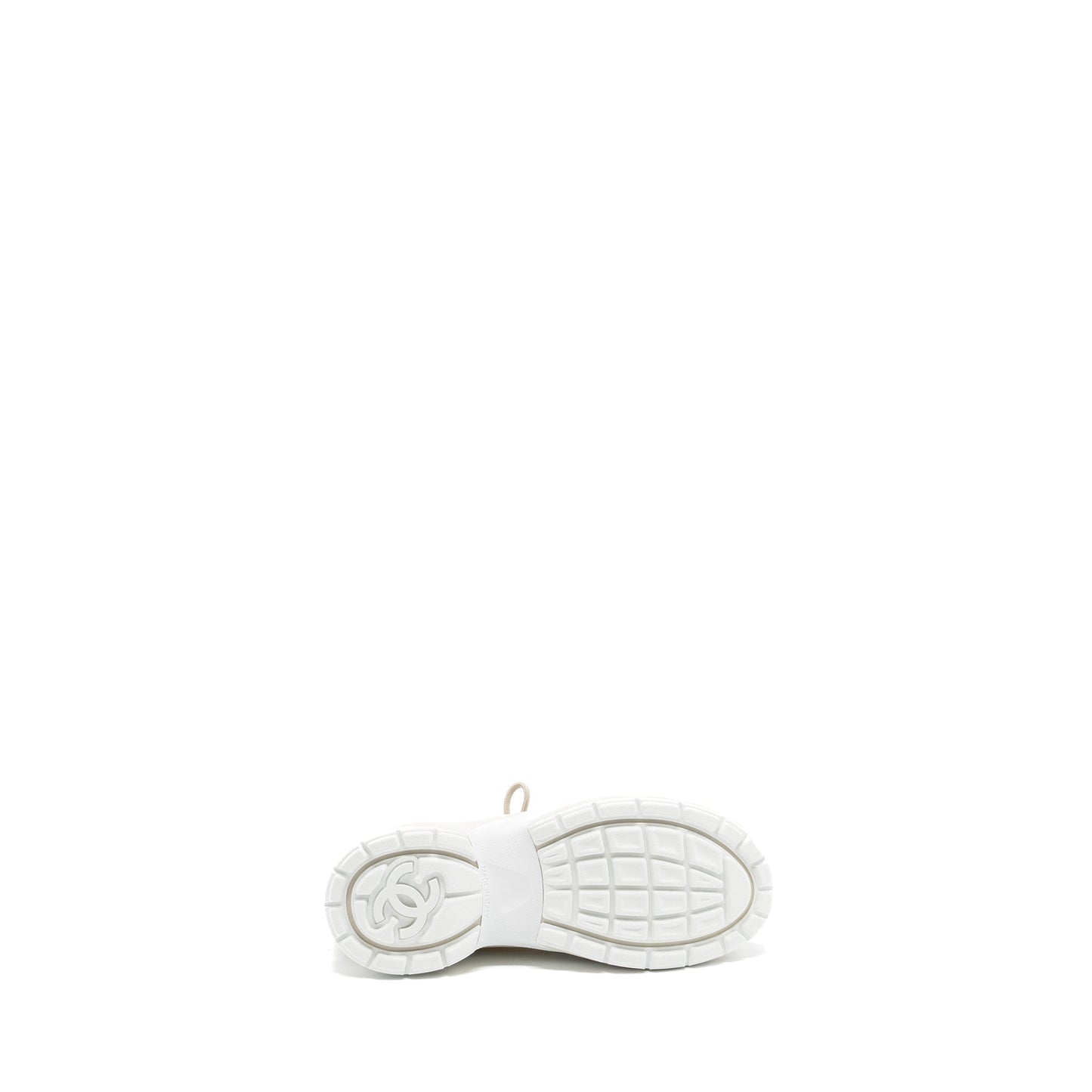 Chanel Size 37 Trainers Suede White/Ivory