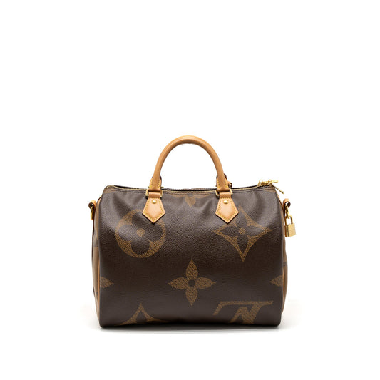 Louis Vuitton Speedy 30 Bandouliere Giant Monogram Reverse Canvas GHW