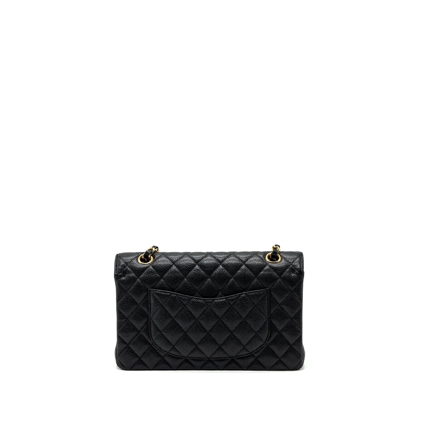 Chanel Medium classic double flap bag caviar black ghw