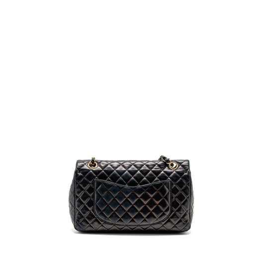 Chanel heart charms flap bag quilted Lambskin black GHW