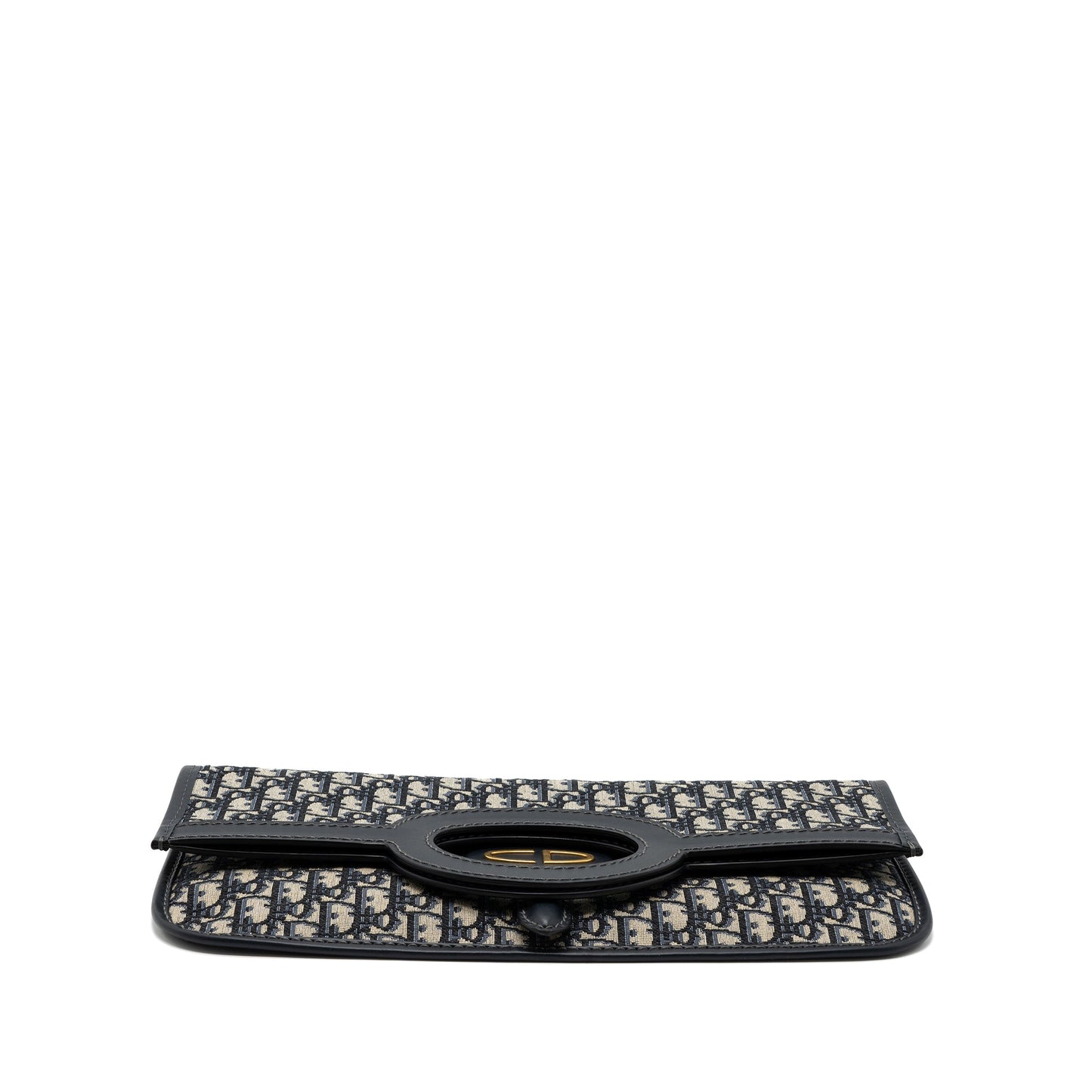Dior Folder Clutch Blue Dior Oblique Canvas/ Leather GHW