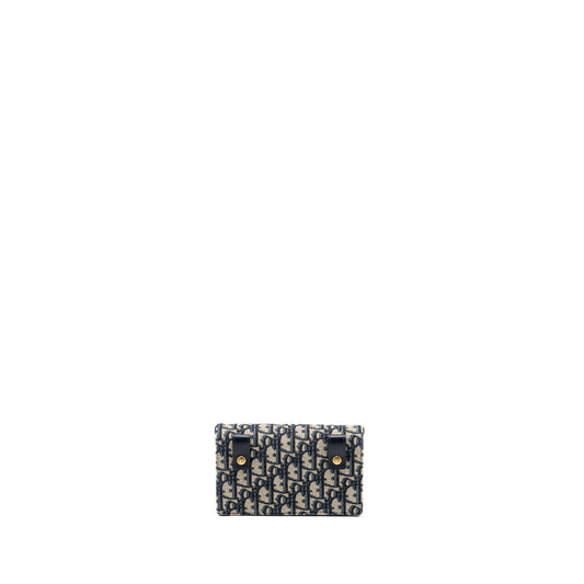 Dior Saddle Belt Pouch Dior Oblique Jacquard Blue GHW