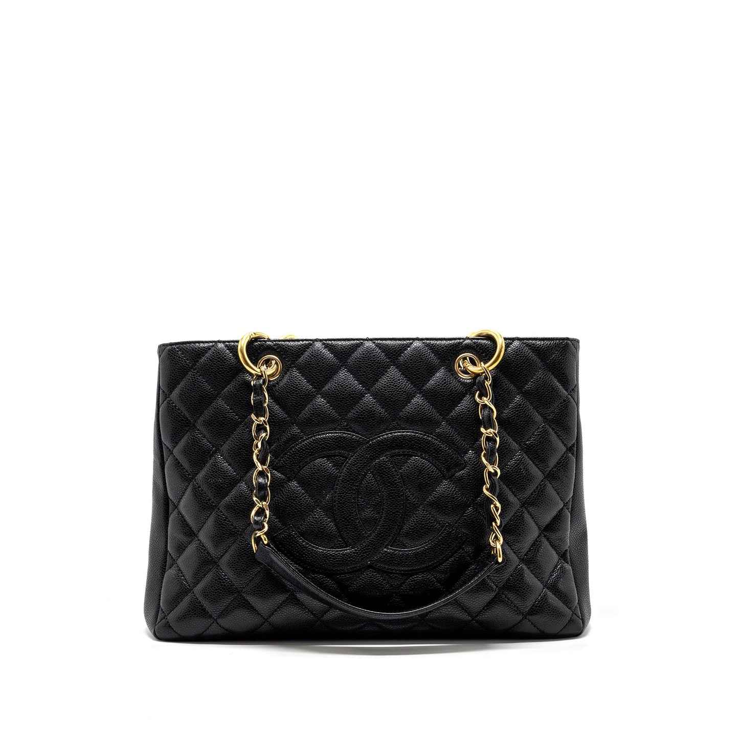 Chanel grand shopping tote caviar black GHW
