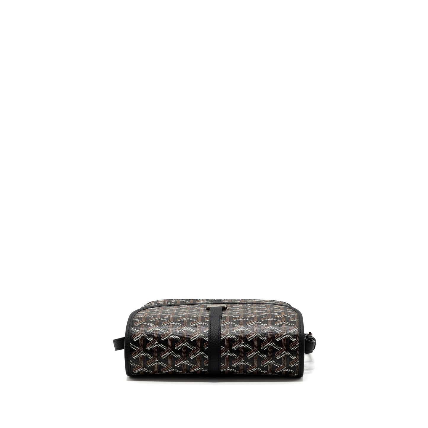 Goyard messenger bag calfskin/goyardine canvas black SHW