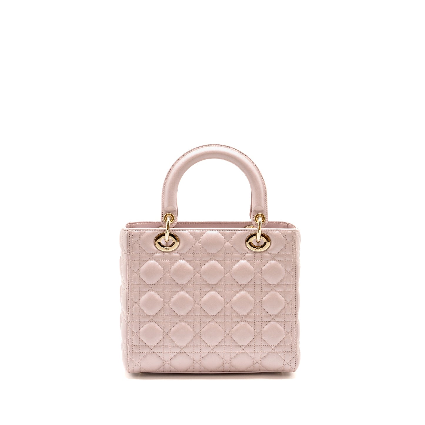 Dior Medium Lady Dior Lambskin Iridescent Pink LGHW