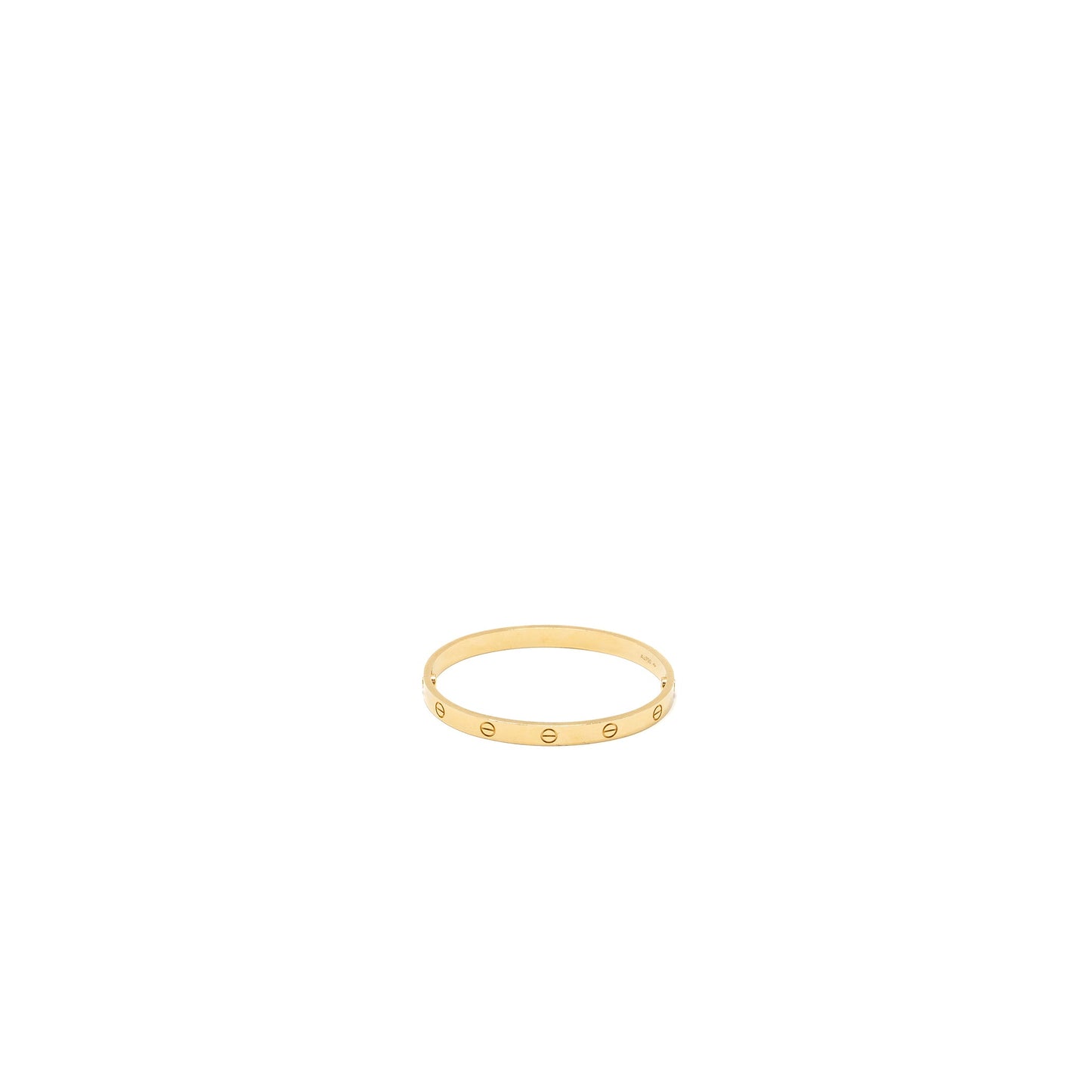 Cartier size 19 love bracelet Yellow gold