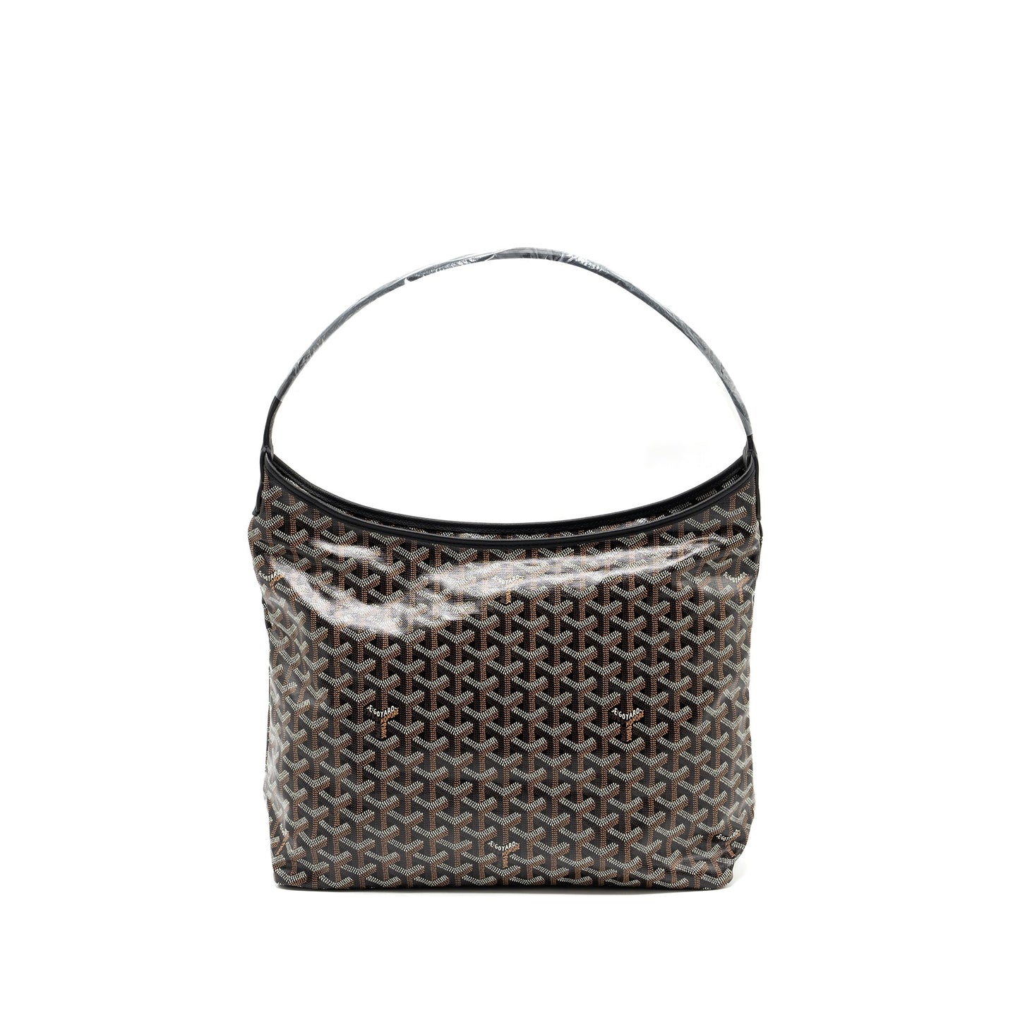 Goyard Boheme Hobo Bag Goyardline canvas / calfskin black SHW