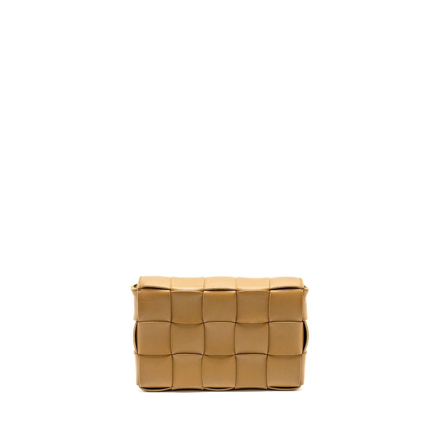 Bottega Veneta Small Cassette Bag Lambskin Caramel GHW