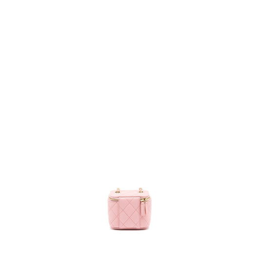 Chanel Mini Vanity Case Caviar Pink LGHW