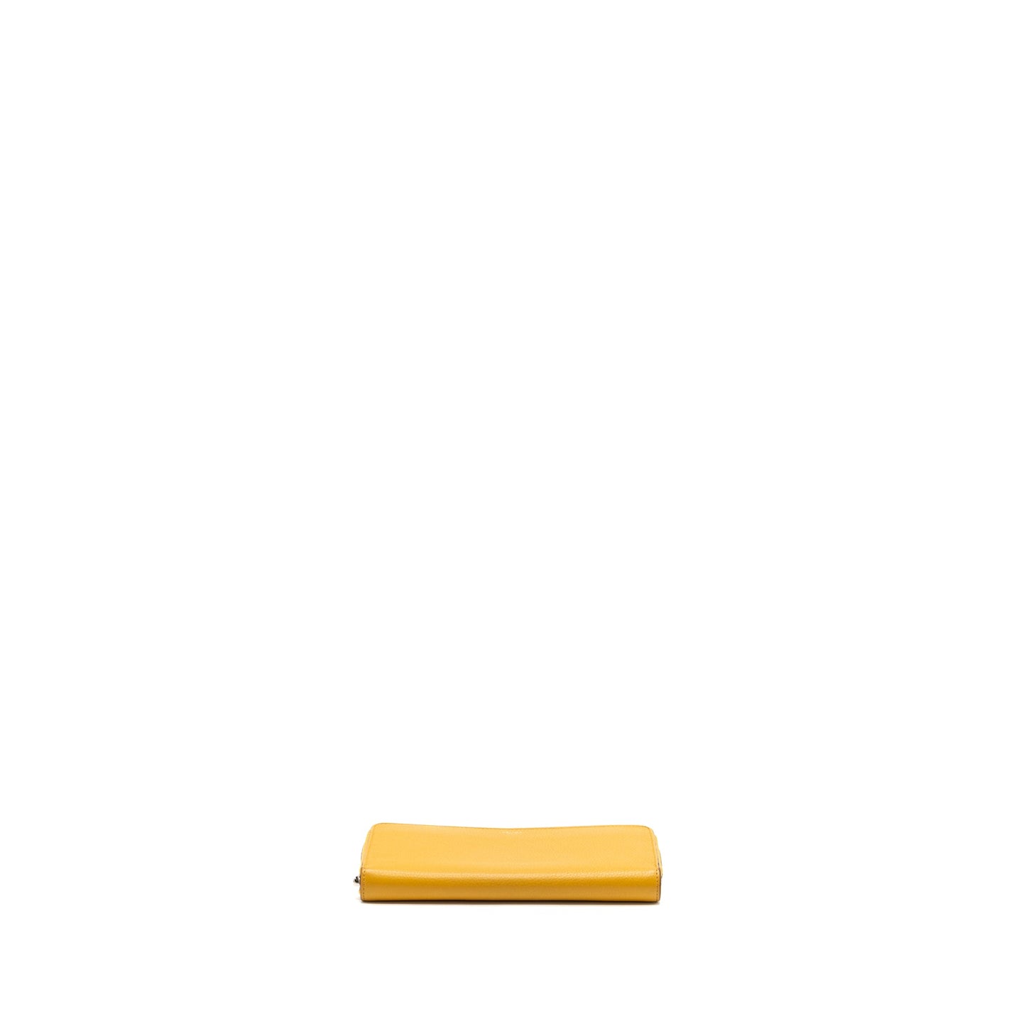 Celine zip long wallet calfskin yellow SHW