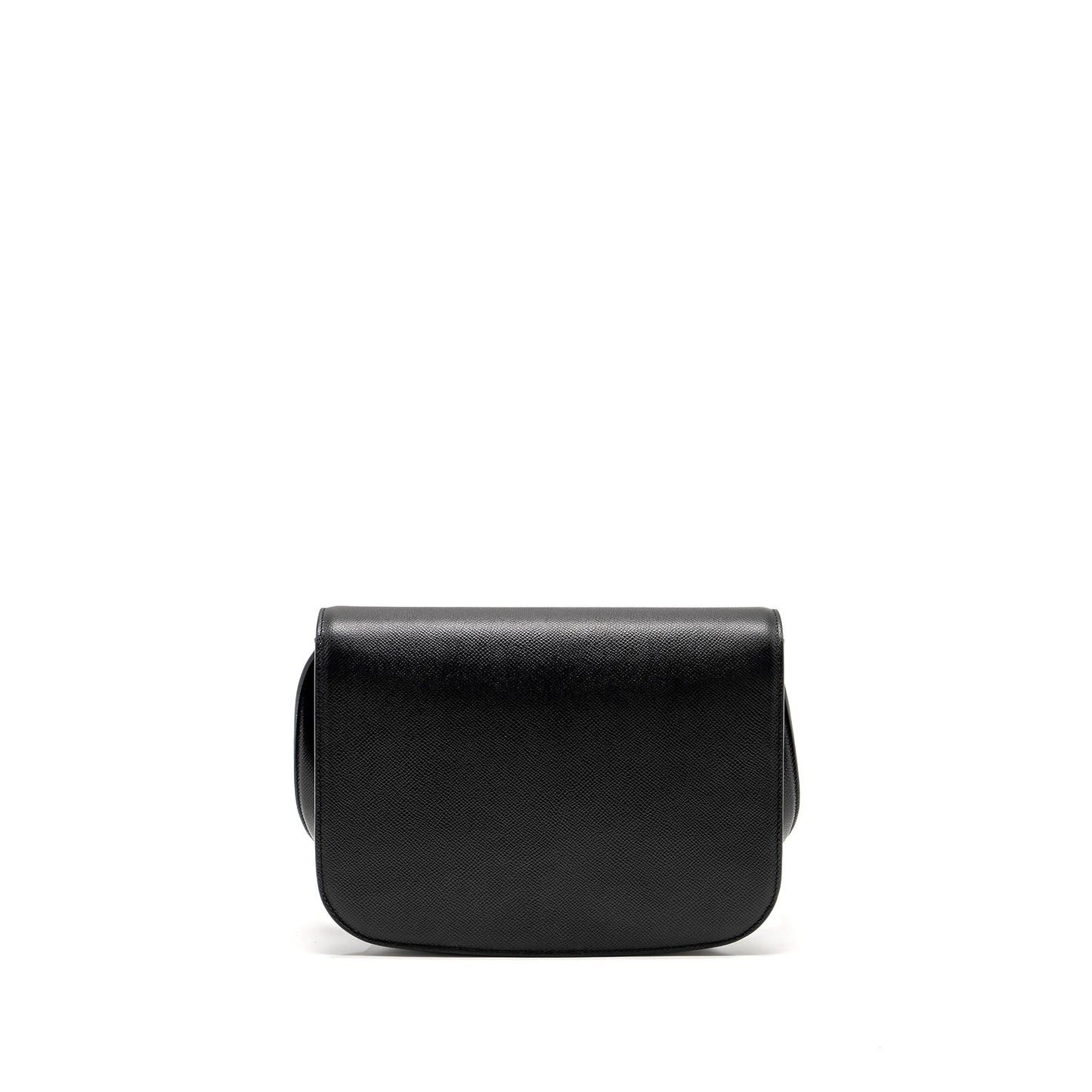 Salvatore Ferragamo Gancini Rounded Flap Bag Calfskin Black GHW